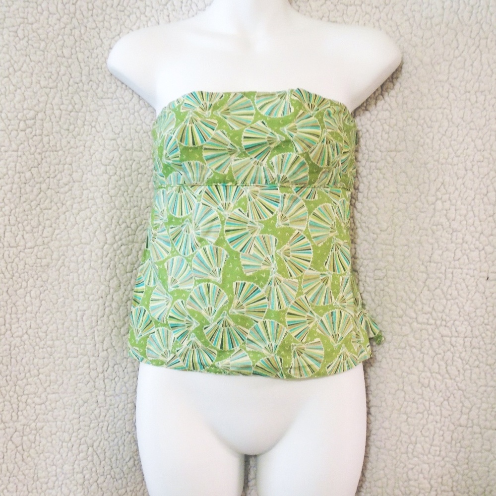 J. Crew seashell atterned tube top